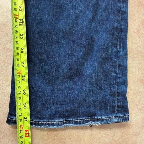 Silver Suki Distressed Slim Boot Cut Denim Jeans Size 18 - Picture 15 of 16